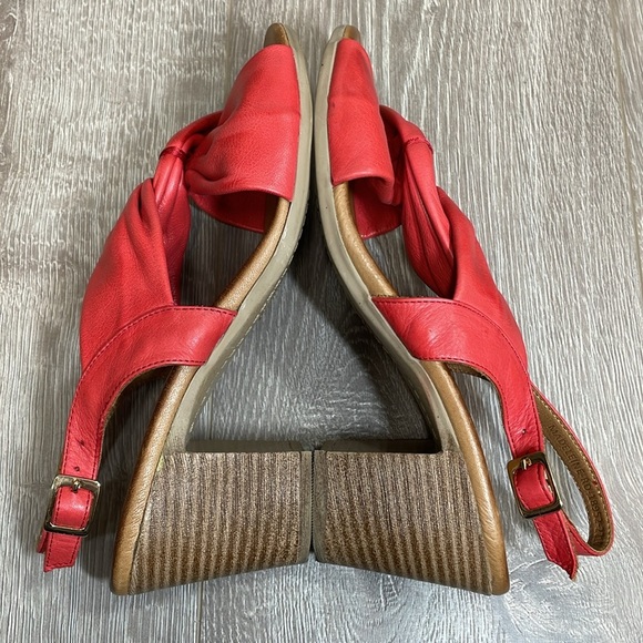 Spring Step Madeleine Red Leather Heeled Dress Sandals EU 40 (US 9) - Picture 11 of 16